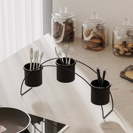 Aberto Design GED-012-A Accesorio Decorativo de Metal Negro
